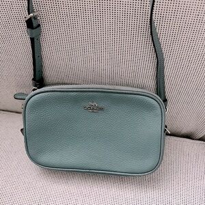 Coach crossbody double zipper wristlet